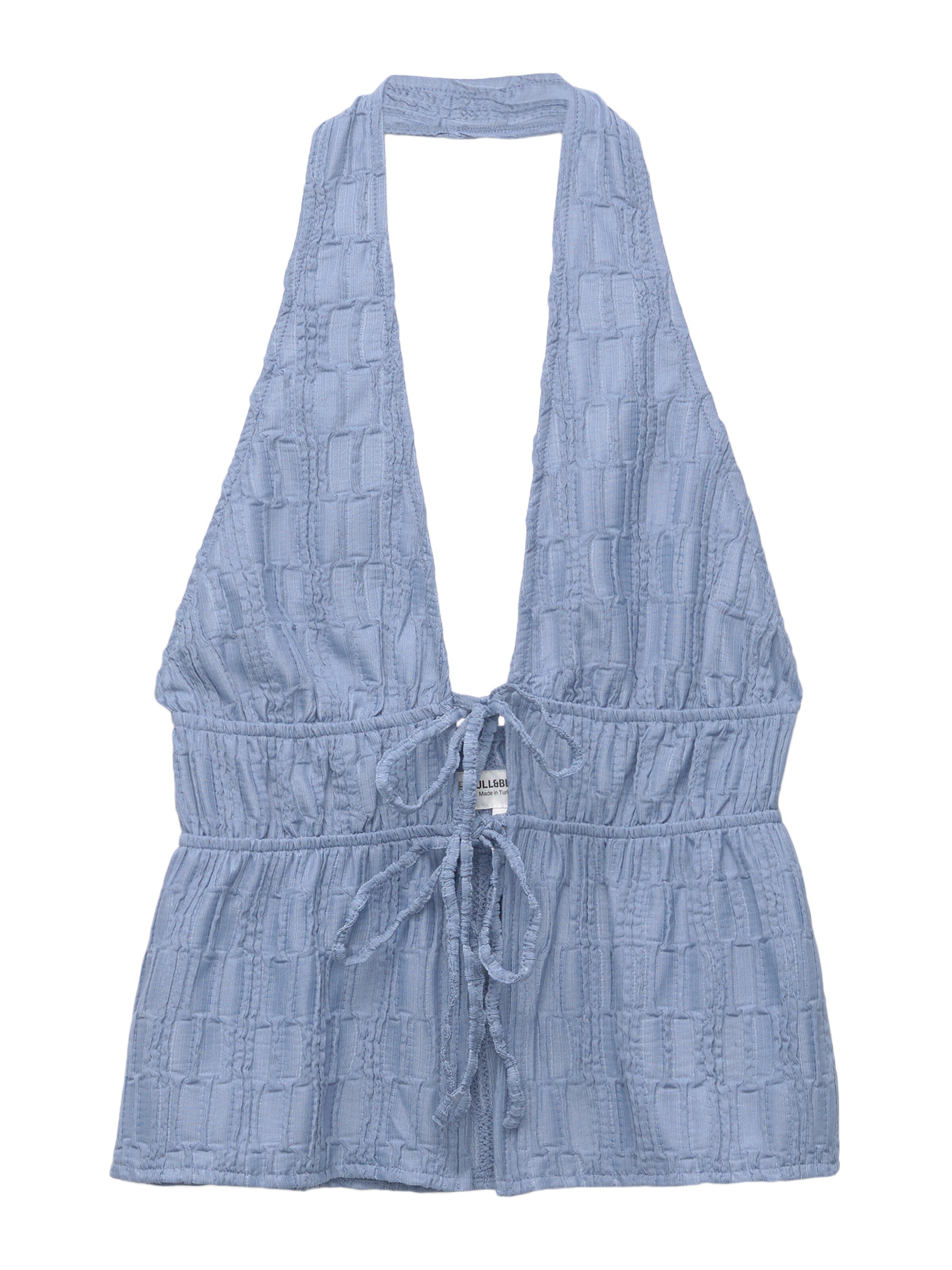 Pull&Bear Top - Modrá: predná strana