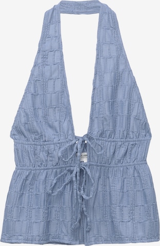 Pull&BearTop - plava boja: prednji dio