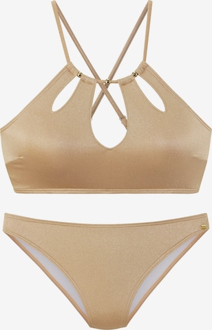 auksinė LASCANA Biustjė Bikinis: priekis