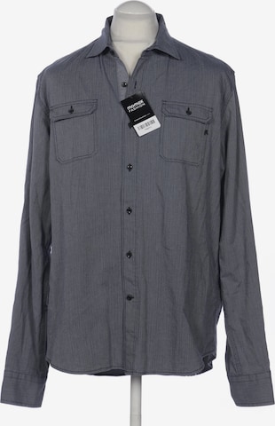 REPLAY Button Up Shirt in XL in Black: front