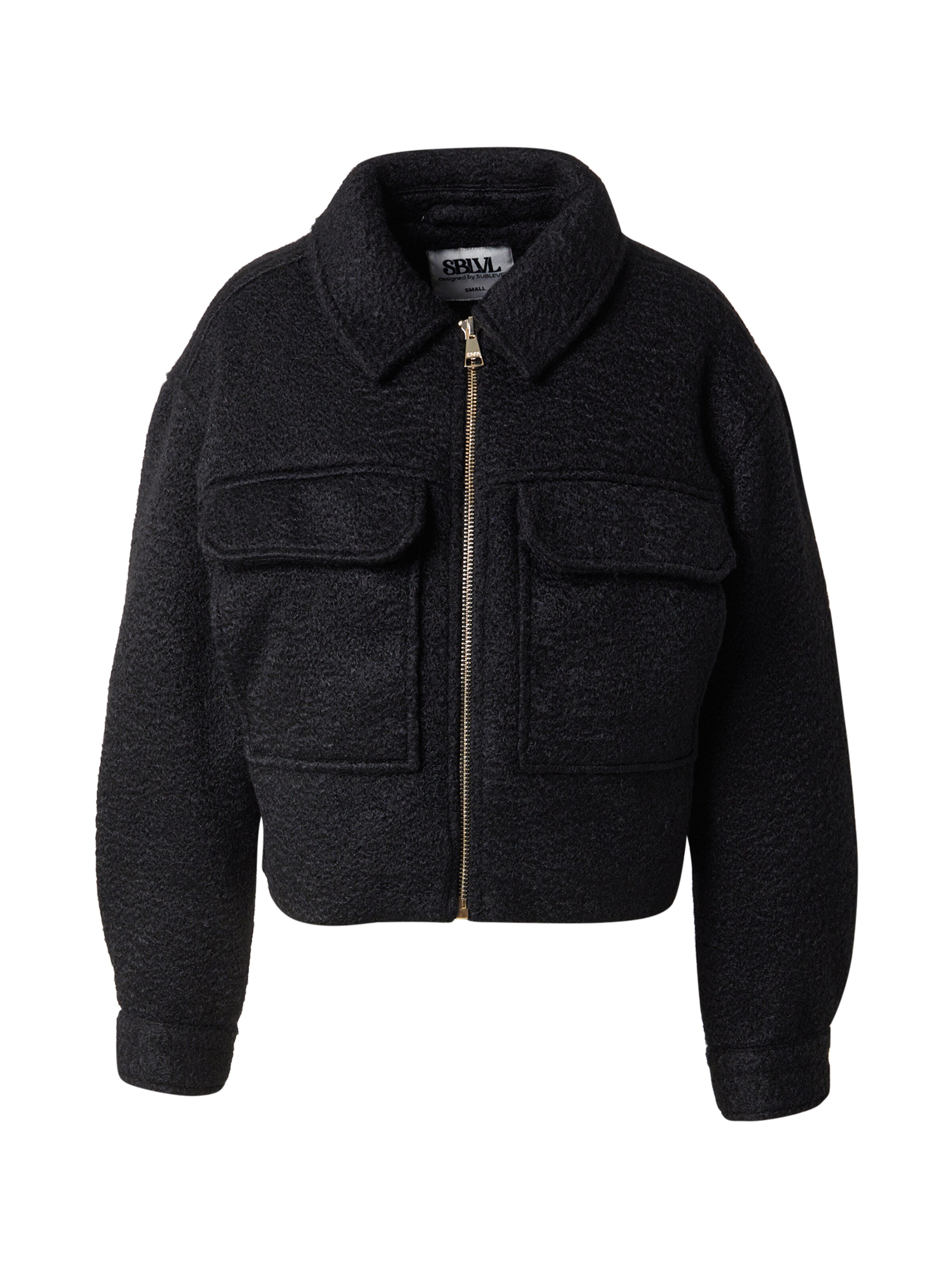 Sublevel Between-season jacket in Black: front