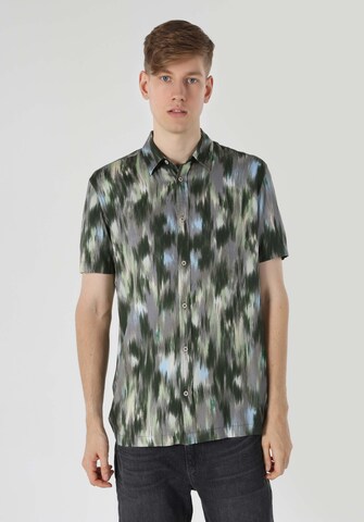 Colin's Regular fit Overhemd in Groen: voorkant