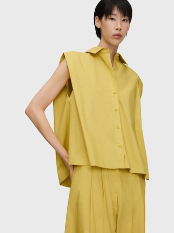 Adolfo DominguezDirndl bluza - žuta boja: prednji dio