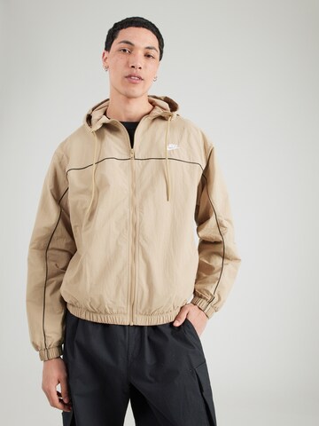 Nike Sportswear Kevad-sügisjope 'CLUB', värv beež: eest vaates