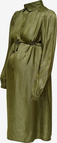 Only Maternity Shirt Dress 'Mama' in Green