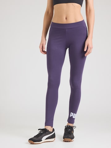 PUMA Skinny Sporthose 'ESS No. 1' in Lila: Vorderseite