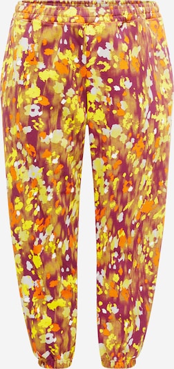 ADIDAS BY STELLA MCCARTNEY Sports trousers 'Printed ' in Opal / yellow gold / Neon orange / Bordeaux, Item view