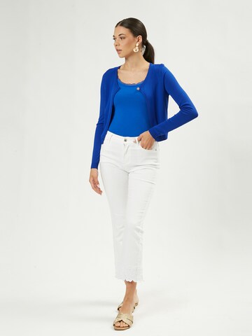 Influencer Top in Blau