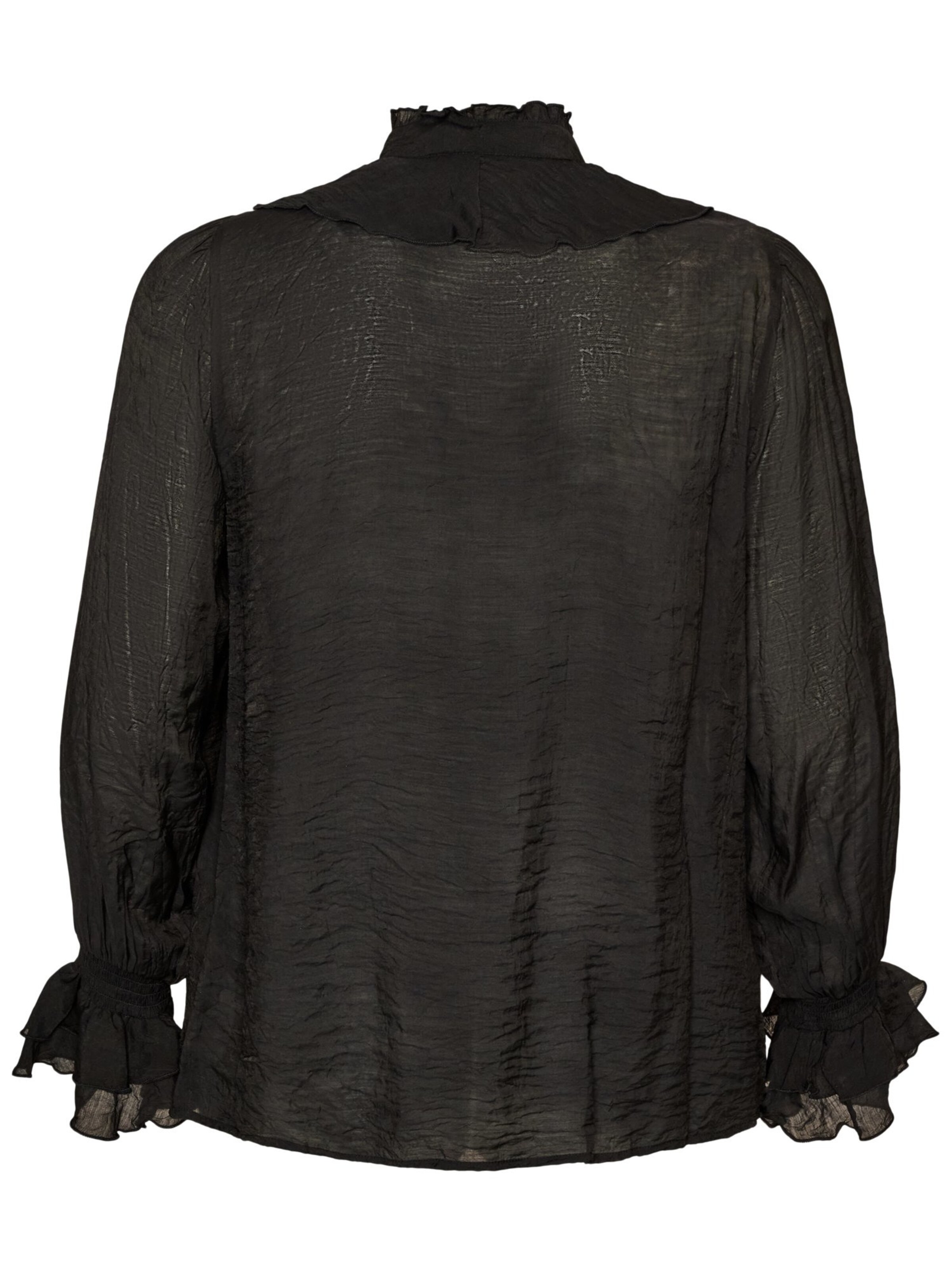 Camicia da donna 'Mifu' di Zizzi in nero