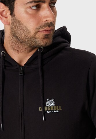 Oldskull Sweatjacke in Schwarz