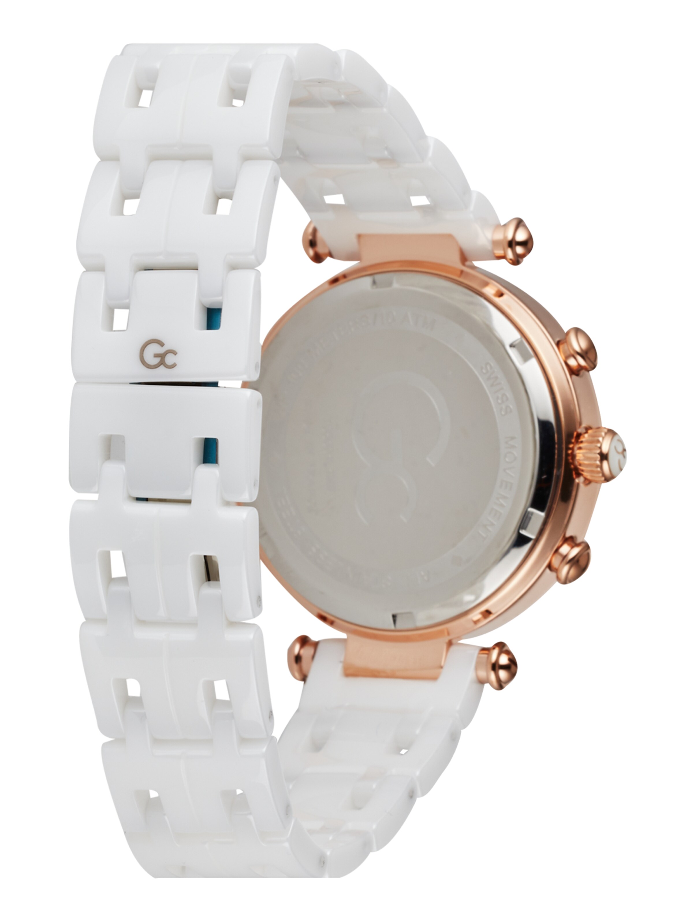 Gc Analoguhr in Weiß