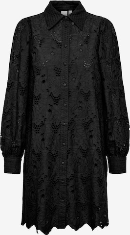 Y.A.S Skjortklänning 'TEALA' i svart: framsida