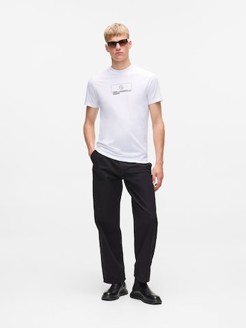 KARL LAGERFELD JEANS T-shirt i vit