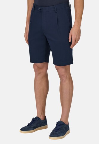 Boggi Milano Loosefit Pantalon in Blauw: voorkant
