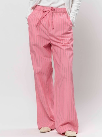 U.S. POLO ASSN. Normální Kalhoty ' Mira Striped ' – pink: přední strana