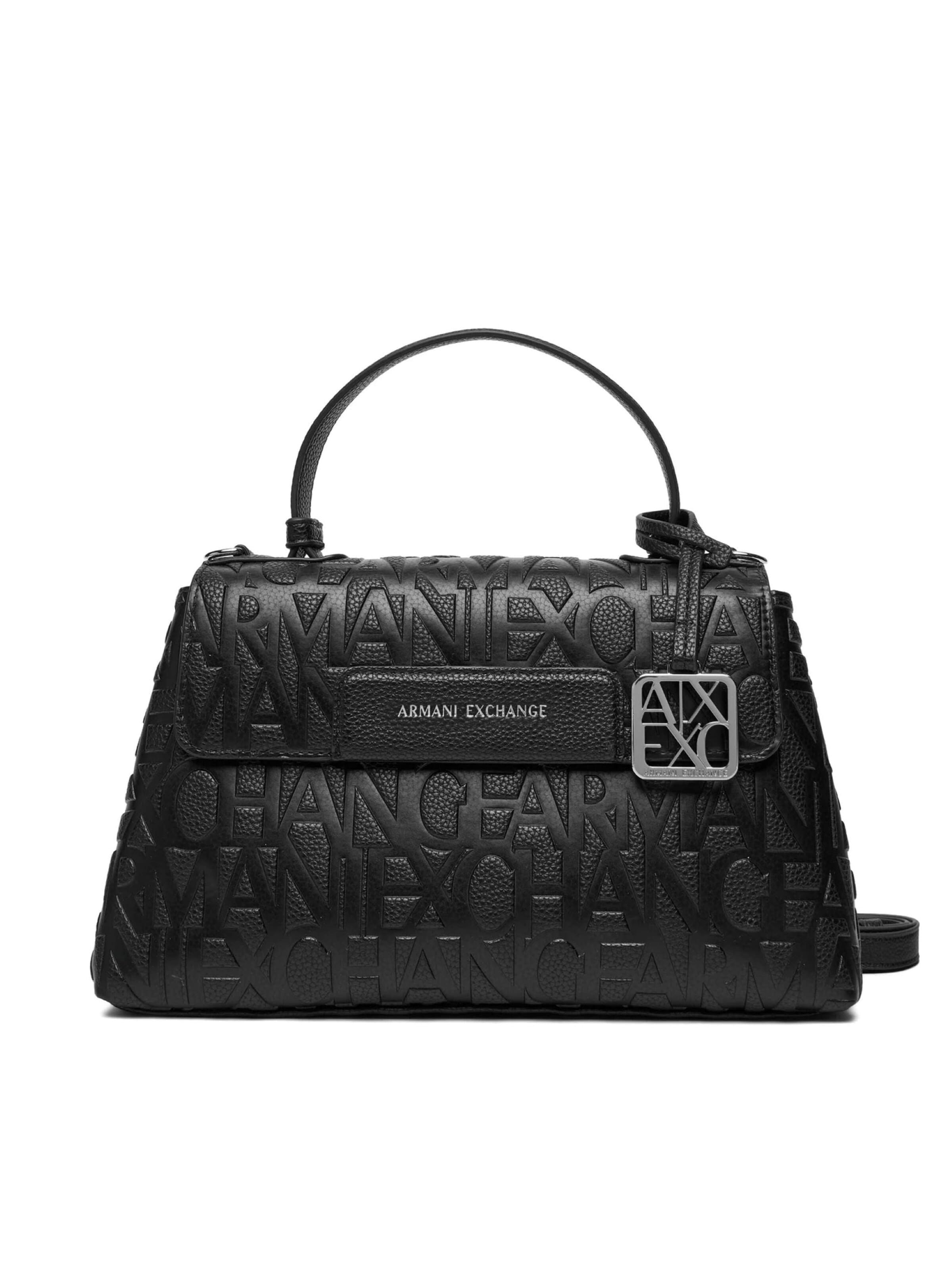 Borsa a mano di ARMANI EXCHANGE in nero: frontale