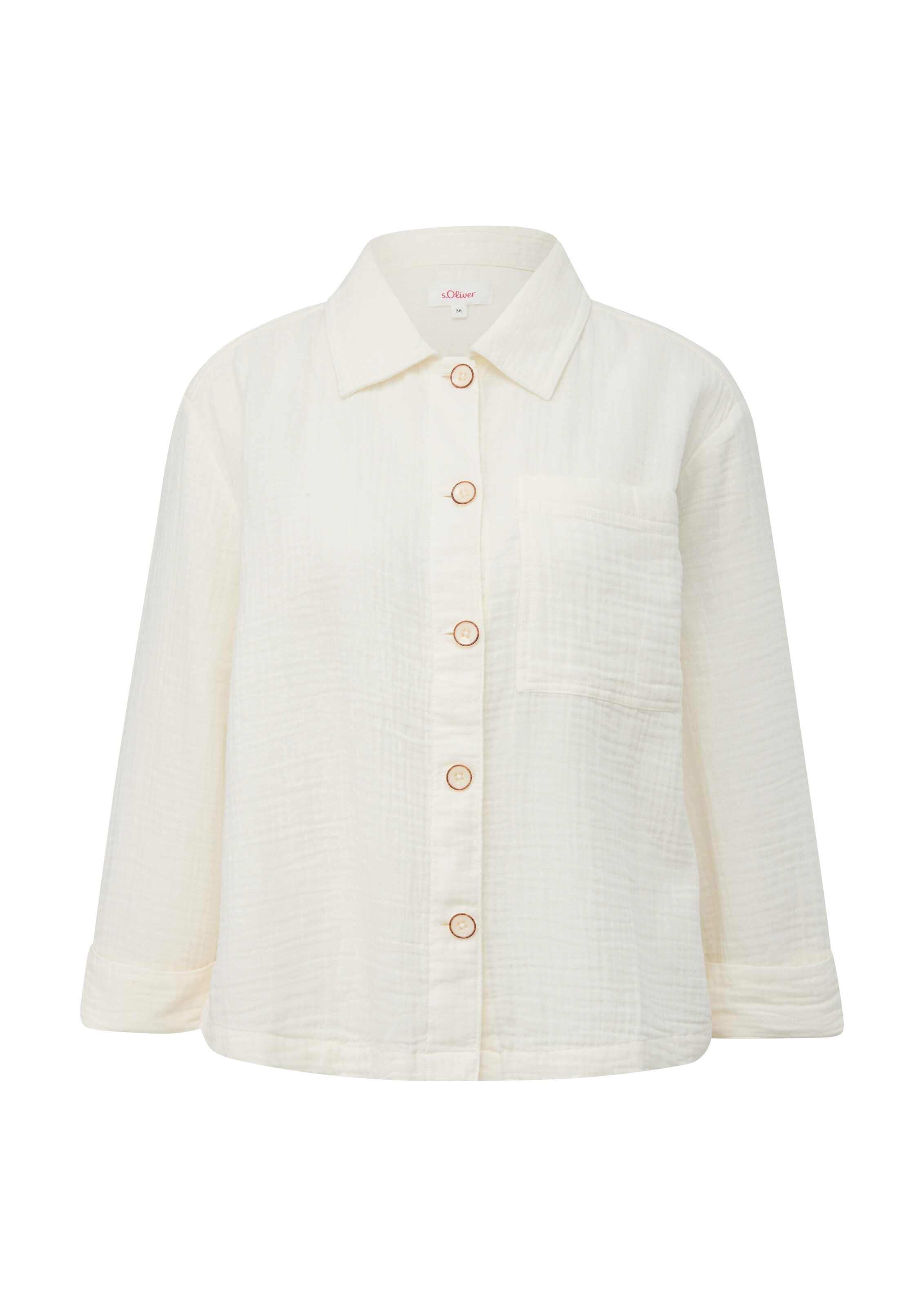 s.Oliver Bluse in Beige: Vorderseite