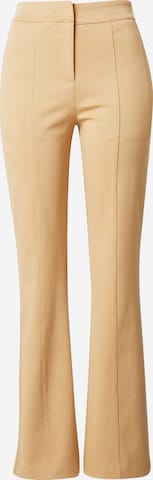 ICHI Trousers in Brown: front