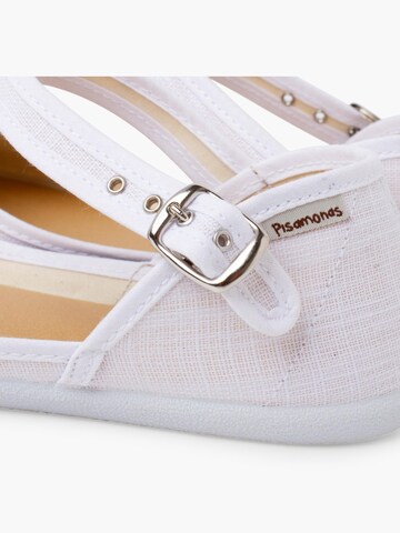 Ballerines Pisamonas en blanc
