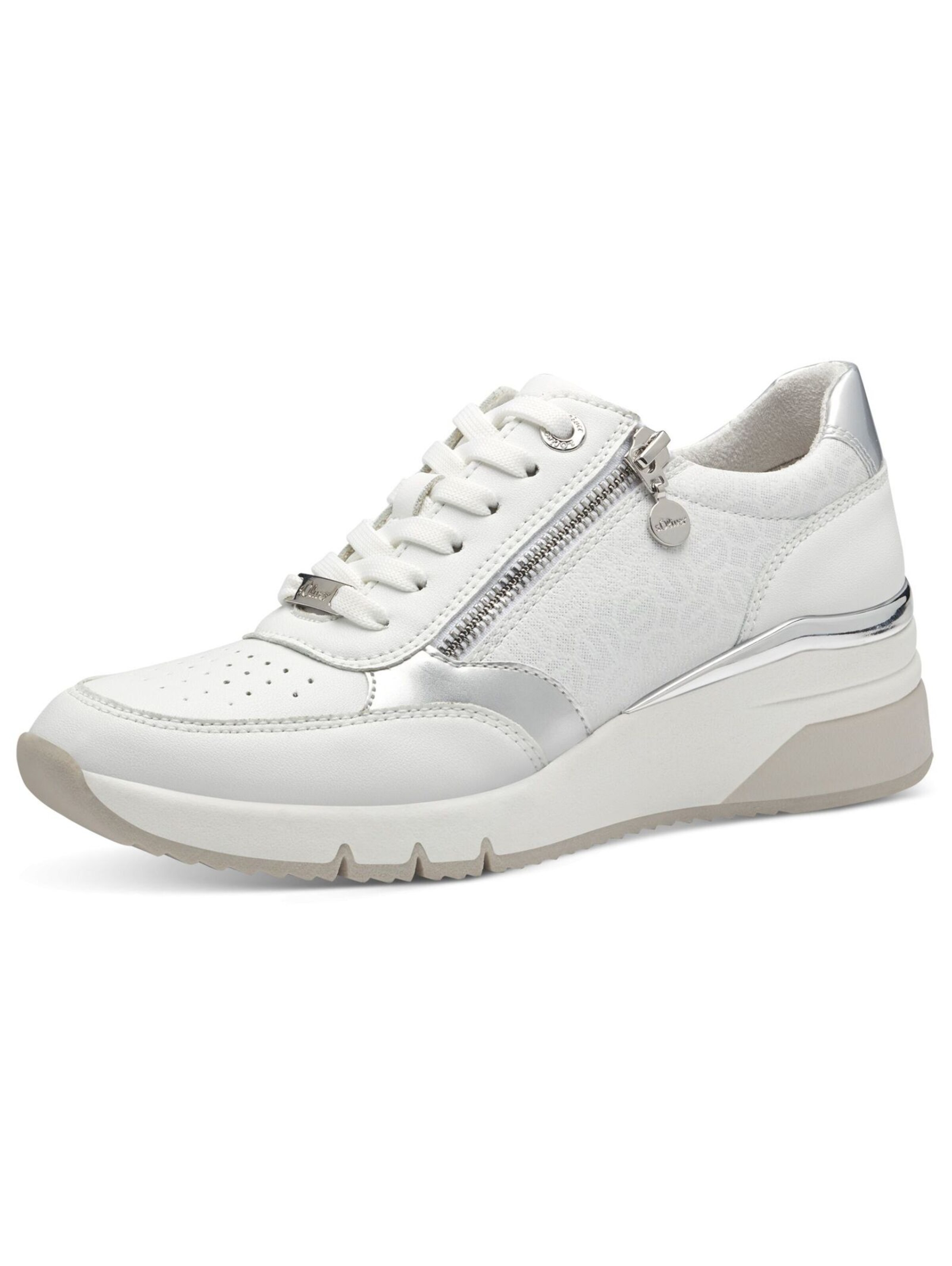 Sneaker bassa di s.Oliver in bianco: frontale