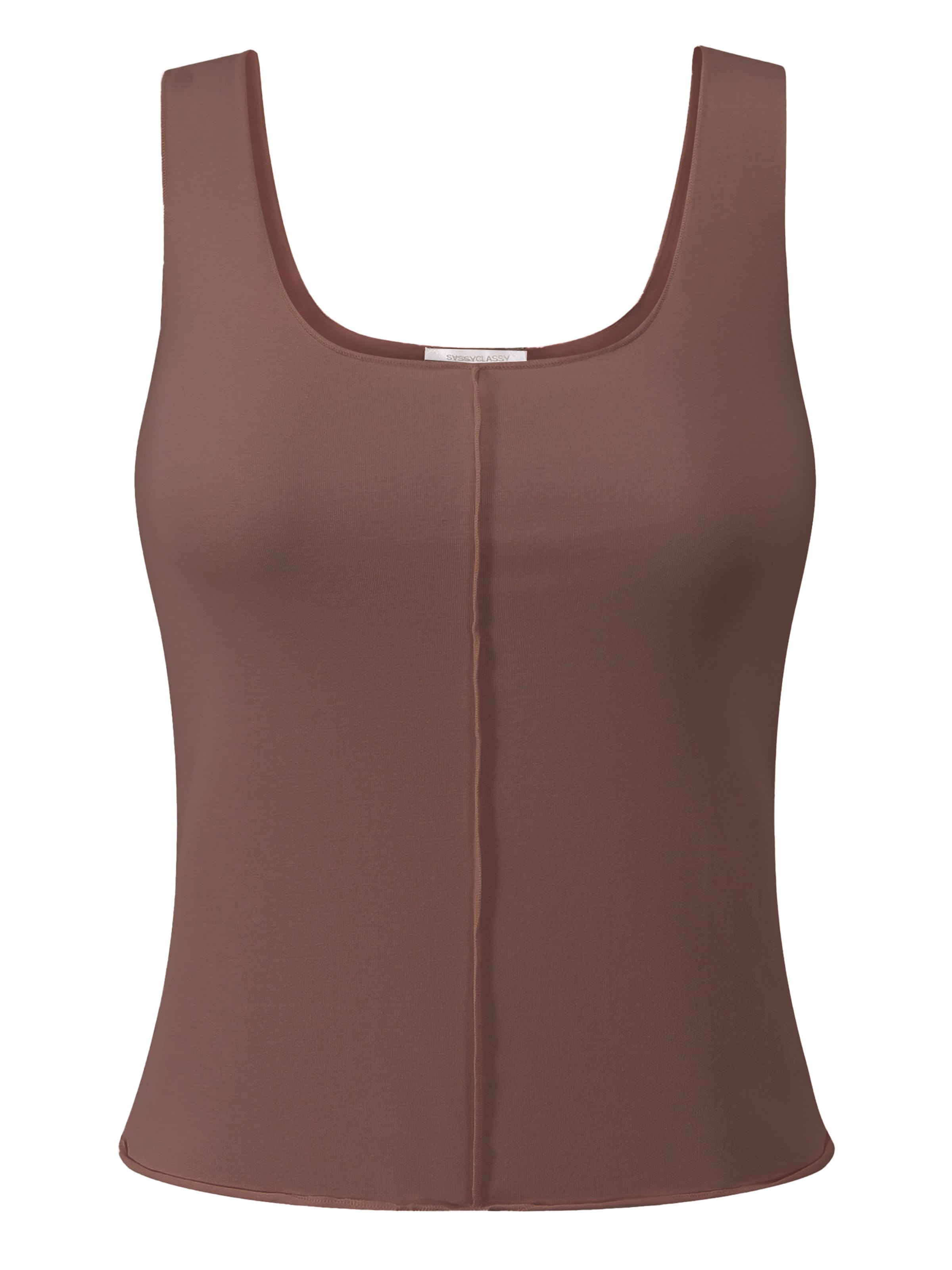 SASSYCLASSY Top in Brown: front
