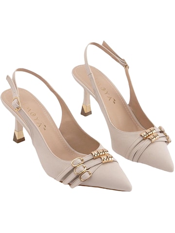 Limoya Slingback Pumps 'Rosig' in Beige