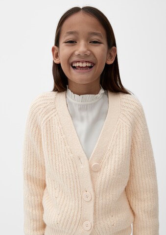 s.Oliver Knit Cardigan in Beige: front
