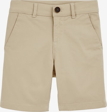 smėlio WE Fashion Prigludęs Kelnės: priekis