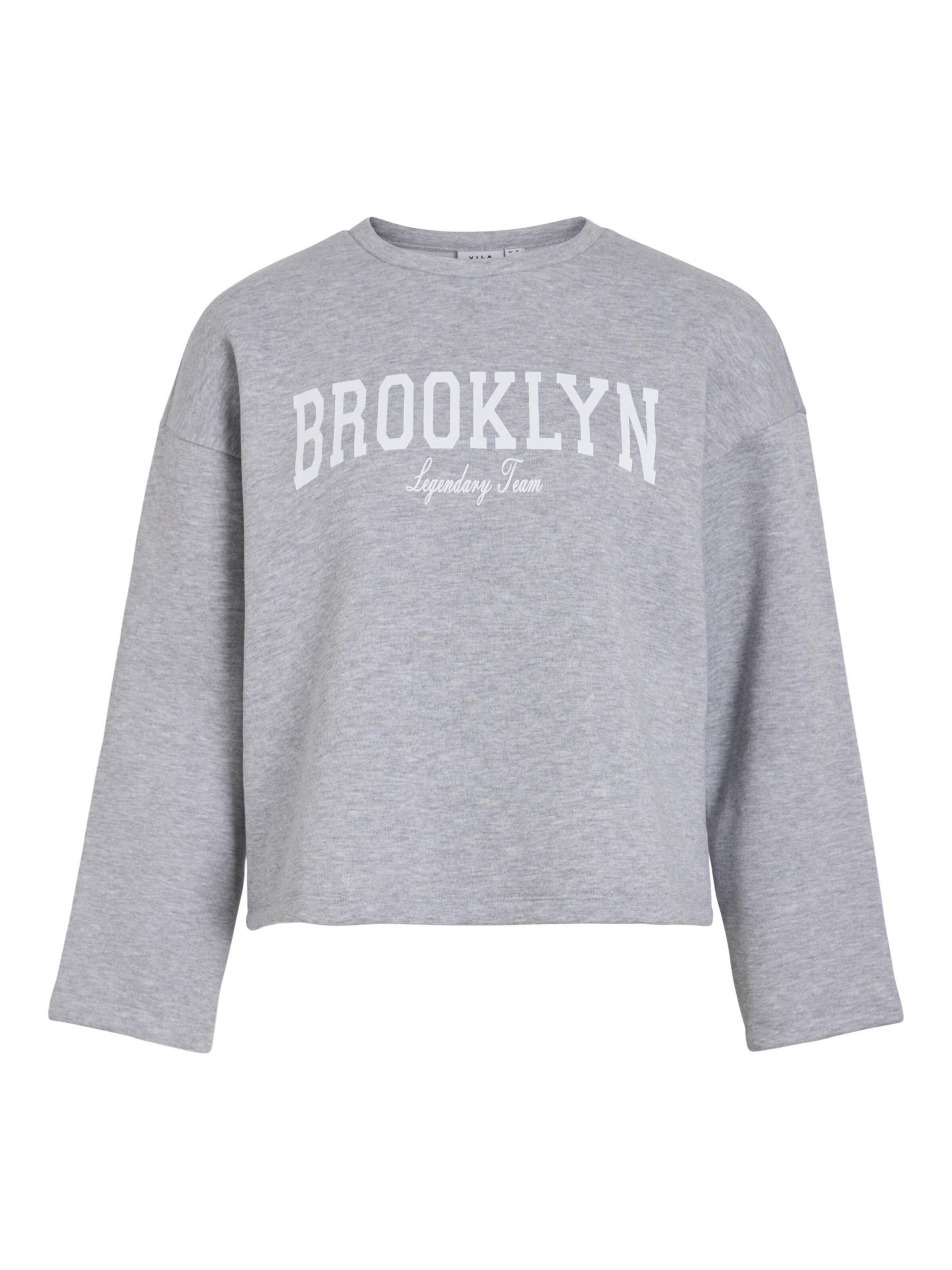 Sweat-shirt VILA en gris : devant