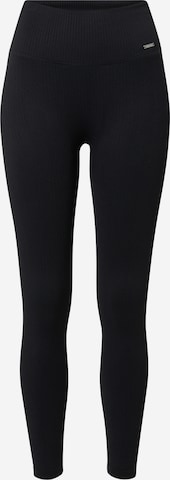 aim'n - Skinny Calças de desporto em preto: frente