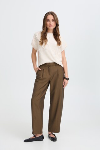 b.young - Tapered Pantalón plisado 'DANTA' en marrón