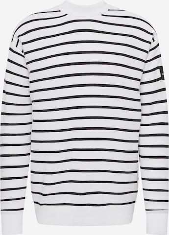 Calvin Klein Sweater in White: front