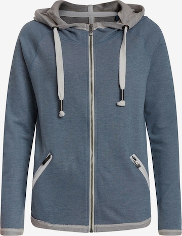 Daily’s Zip-Up Hoodie in Blue: front