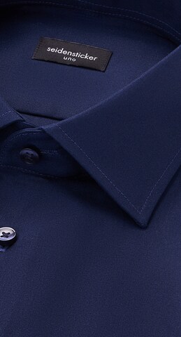SEIDENSTICKER Slim Fit Businesshemd in Blau