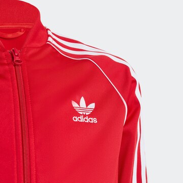 ADIDAS ORIGINALS Regular Sweatjacke 'Adicolor Sst' in Rot