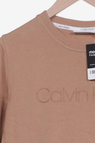 Calvin Klein Sweatshirt & Zip-Up Hoodie in S in Beige