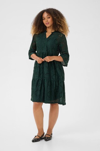 Cream Dress 'Tiley' in Green