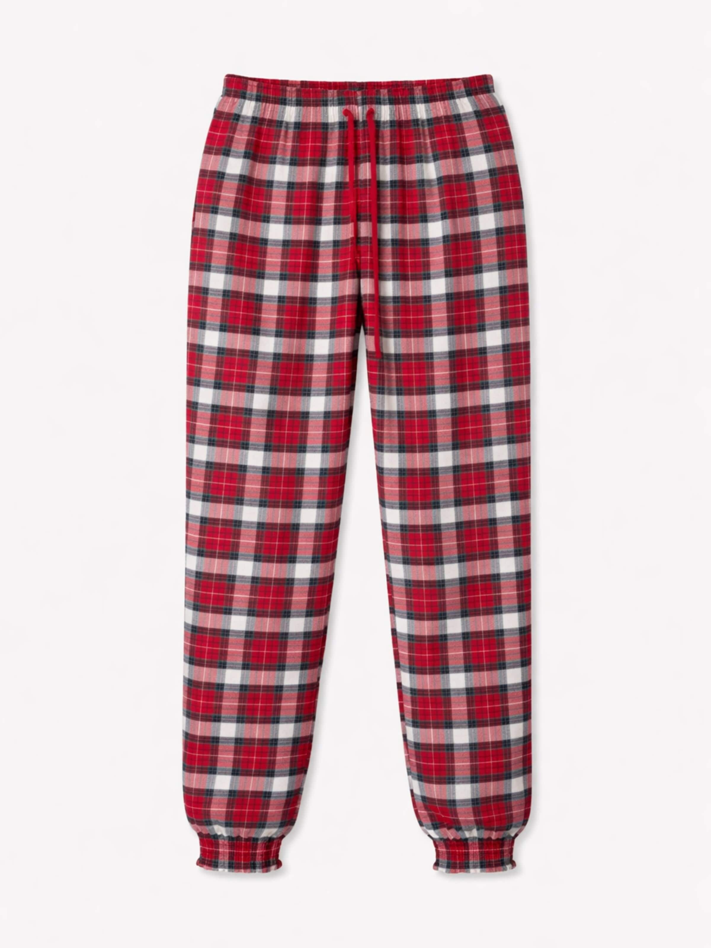 Pantaloncini da pigiama 'Leafletic Women’s Flannel Bottom' di LEAFLETIC in rosso: frontale