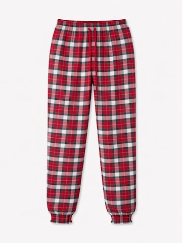 Pantaloncini da pigiama 'Leafletic Women’s Flannel Bottom' di LEAFLETIC in rosso: frontale