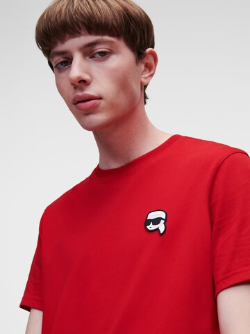 Karl Lagerfeld - Camisa 'Ikonik 2.0' em vermelho