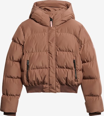 Veste d’hiver Superdry en marron : devant