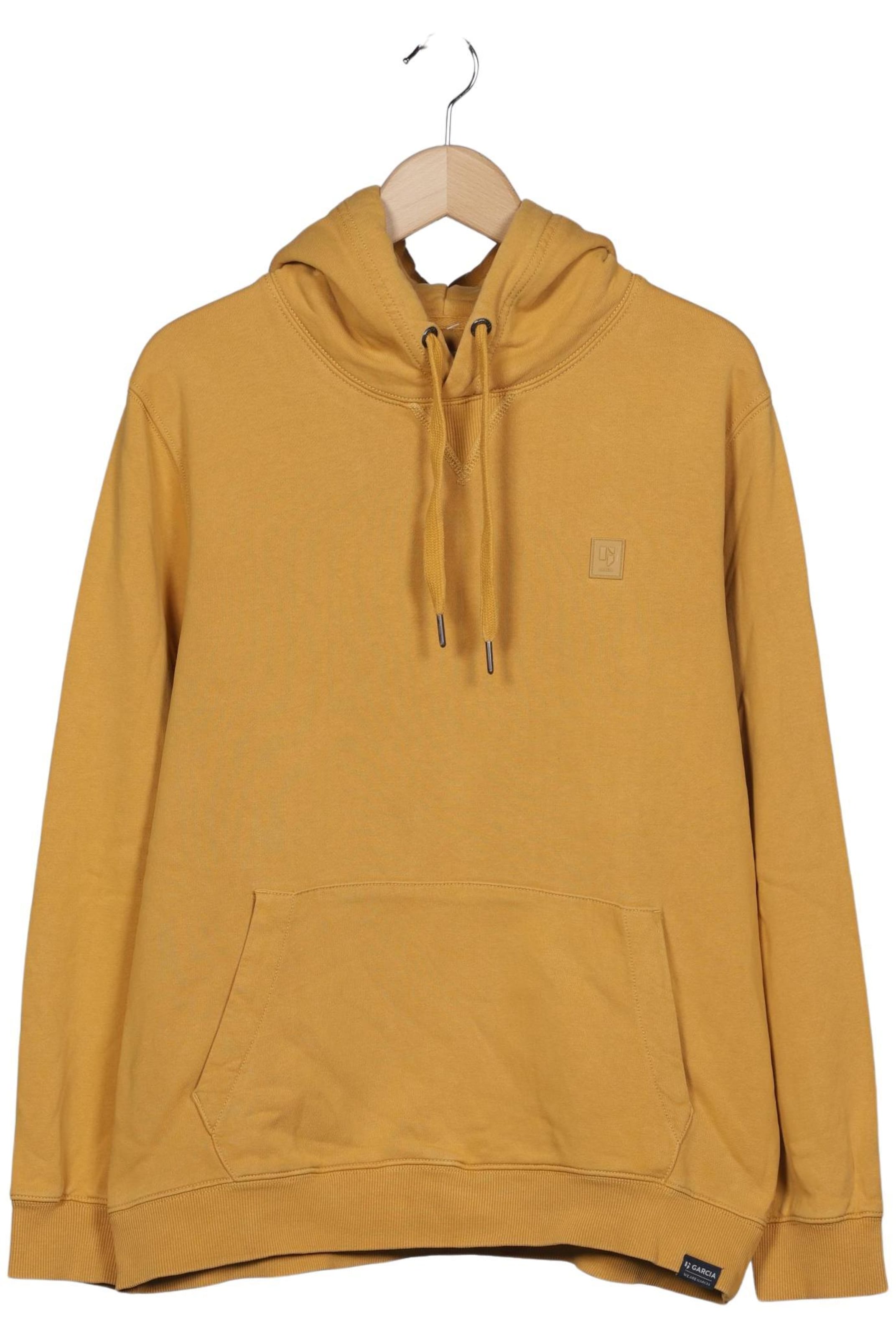 GARCIA Sweatshirt & Zip-Up Hoodie in L in Yellow: front