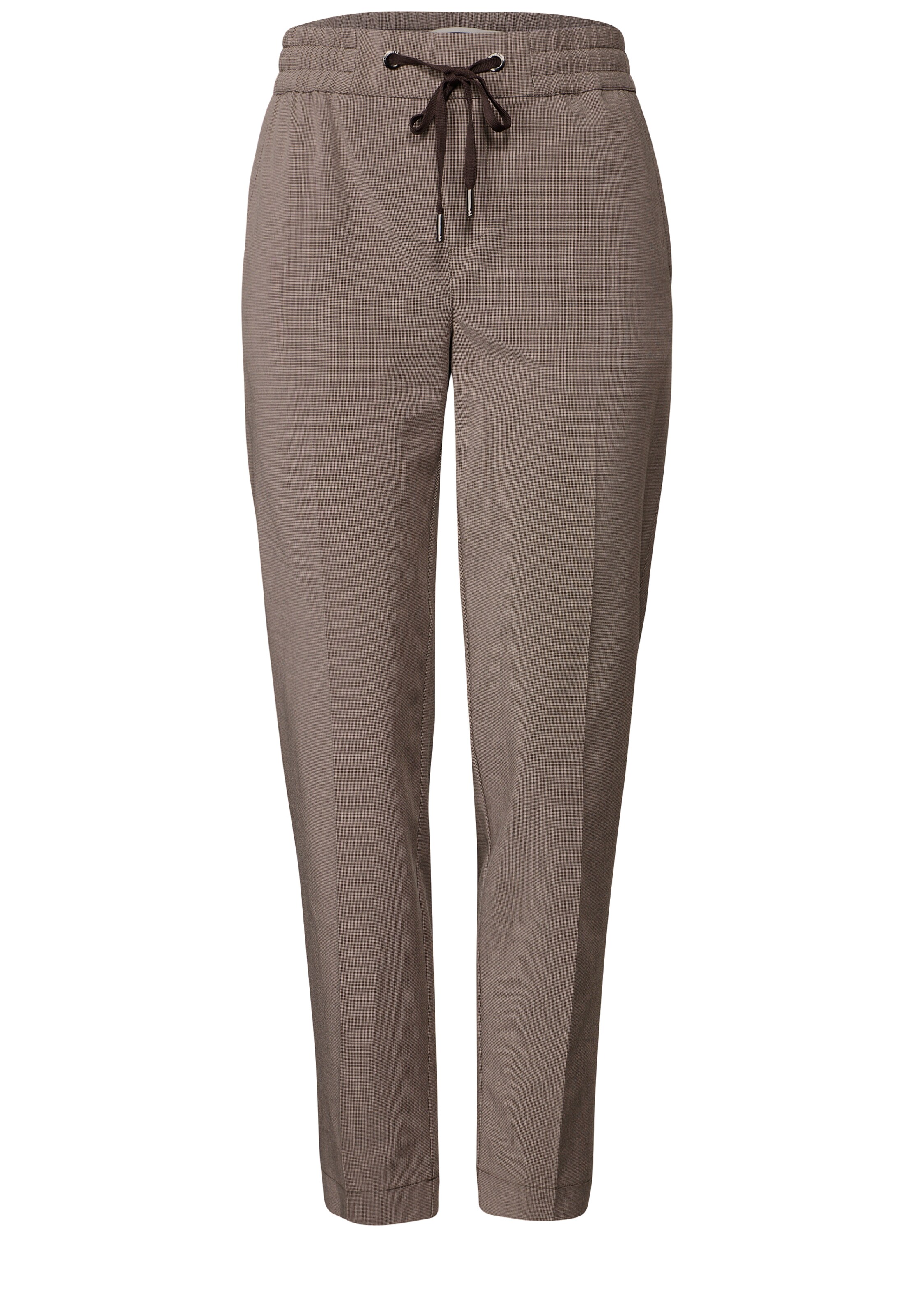 STREET ONE Slimfit Hose in Braun: Vorderseite