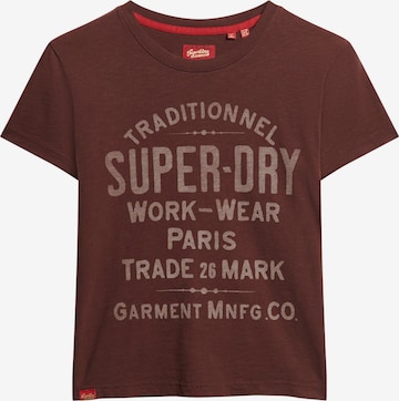 Superdry Shirt 'Archive' in Rood: voorkant
