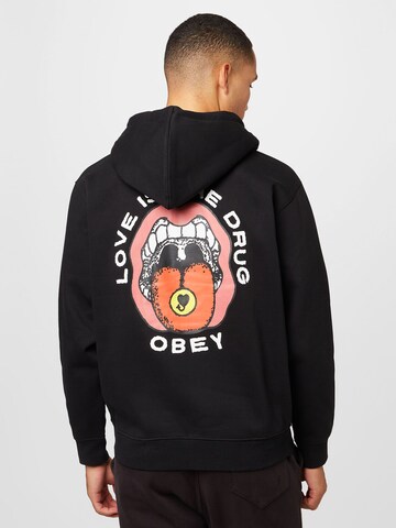 Obey Sweatshirt 'Love Is The Drug' in Black