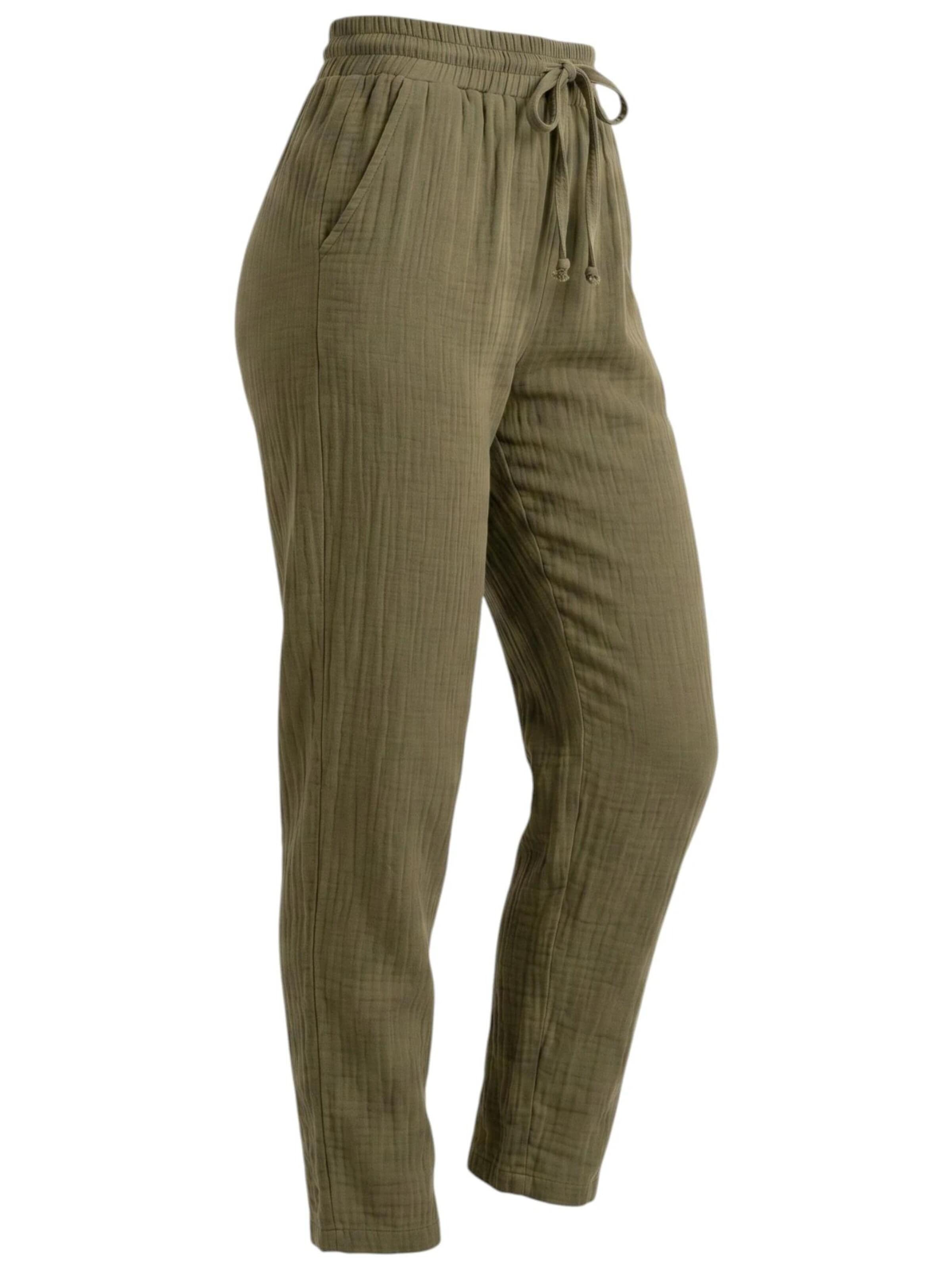 WENOR Tapered Broek 'TANORA' in Groen