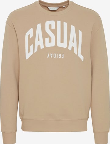 Casual Friday Sweatshirt 'Sage' in Beige: Vorderseite