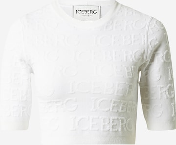 T-shirt 'MAGLIA' ICEBERG en blanc : devant