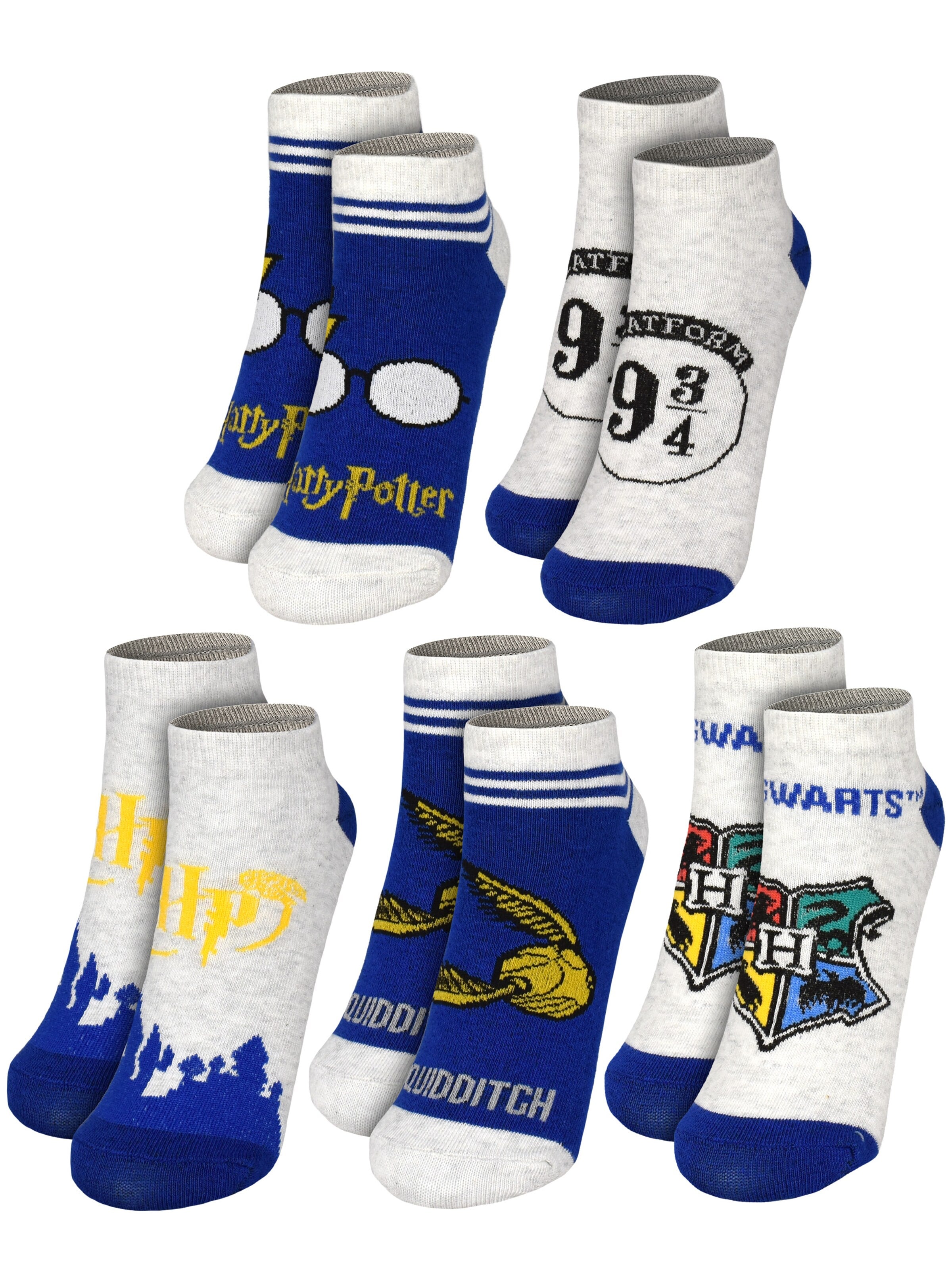 Harry Potter Socks 'Hogwarts' in Mixed colors: front