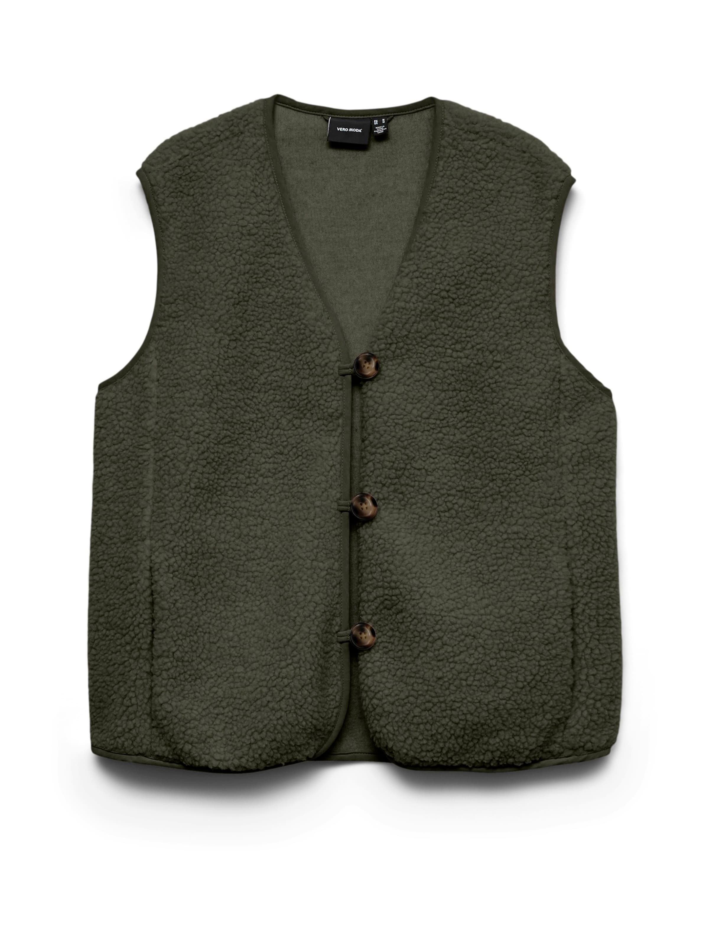 Gilet 'VMCLeo Sofia' VERO MODA en vert : devant